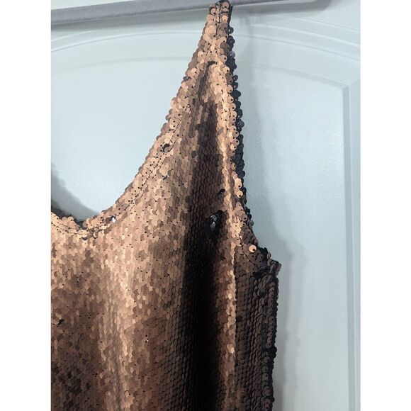 Intimately Free People Seeing Double Sequin Dress women's size small gold black - Picture 3 of 8